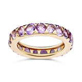 Single Row Amethyst Ring