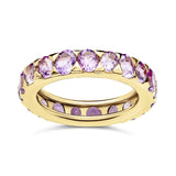 Single Row Amethyst Ring