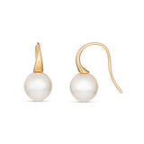 South Sea Pearl Tapered Shepherds Hook Earrings