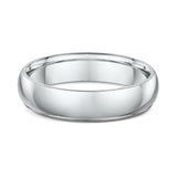 Low Half Round 5mm Wedding Band