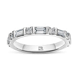Baguette and Brilliant Wedding Band