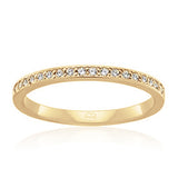 Fine Grain Set Diamond Wedding Ring