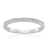 Fine Grain Set Diamond Wedding Ring