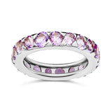 Single Row Amethyst Ring