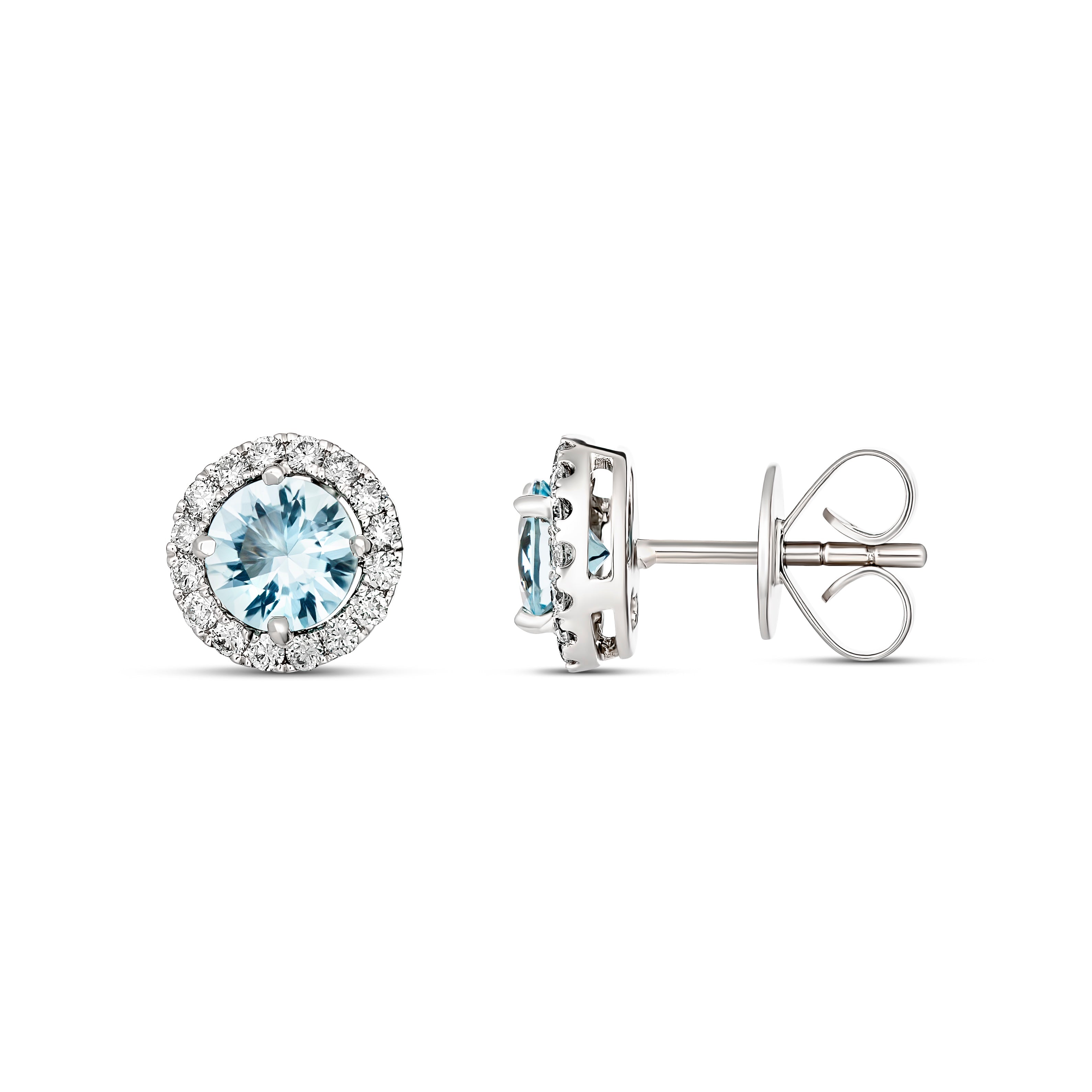 Aquamarine on sale earrings studs