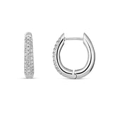 Pave Set Huggie Earrings