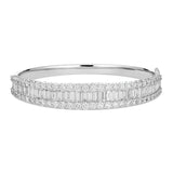 Baguette and Brilliant Bangle