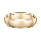 Low Half Round 5mm Wedding Band
