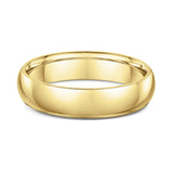 Low Half Round 5mm Wedding Band