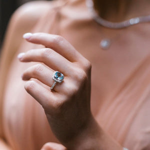 Coloured Gemstone Engagement Rings