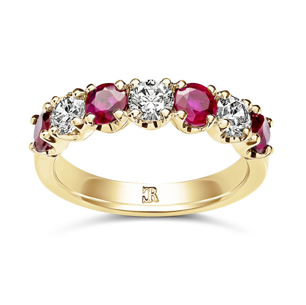 Graff Diamond Ruby White Gold Cocktail Ring Sz 5 1/2 – Opulent Jewelers