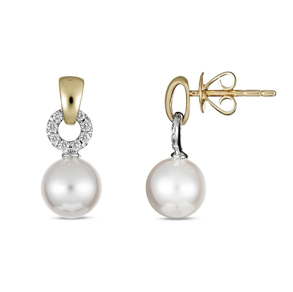 Pearl and Diamond Earrings – Charles Rose