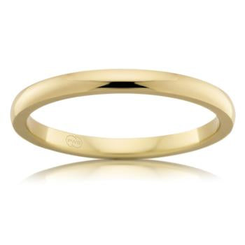 Matte Hammered Comfort Fit 2mm Wedding Ring