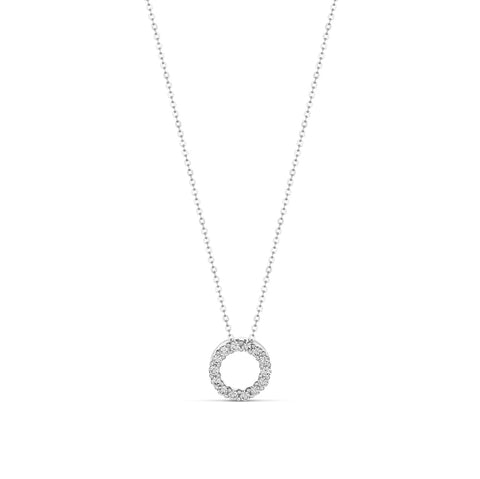 Open Circle Layered Pendant Long Necklace – FrouFrou Couture