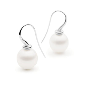 Kailis Jewellery - Shimmer Tranquility French Hook Earrings - White Gold
